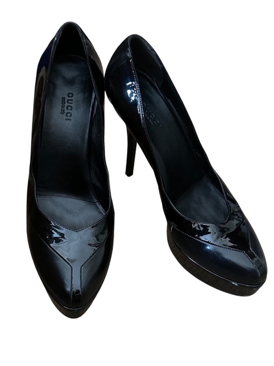 Gucci Shoes - Gucci Black Patent Leather Pointed-Toe High Heels